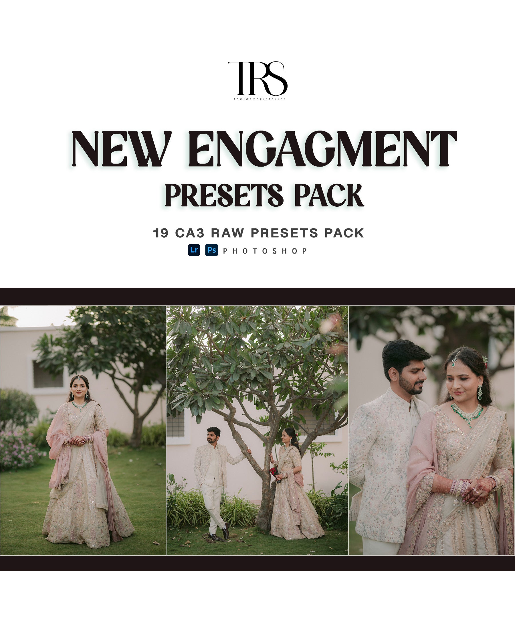 19 Engagement Lightroom Presets – CA3 RAW Couple & Wedding Preset Pack