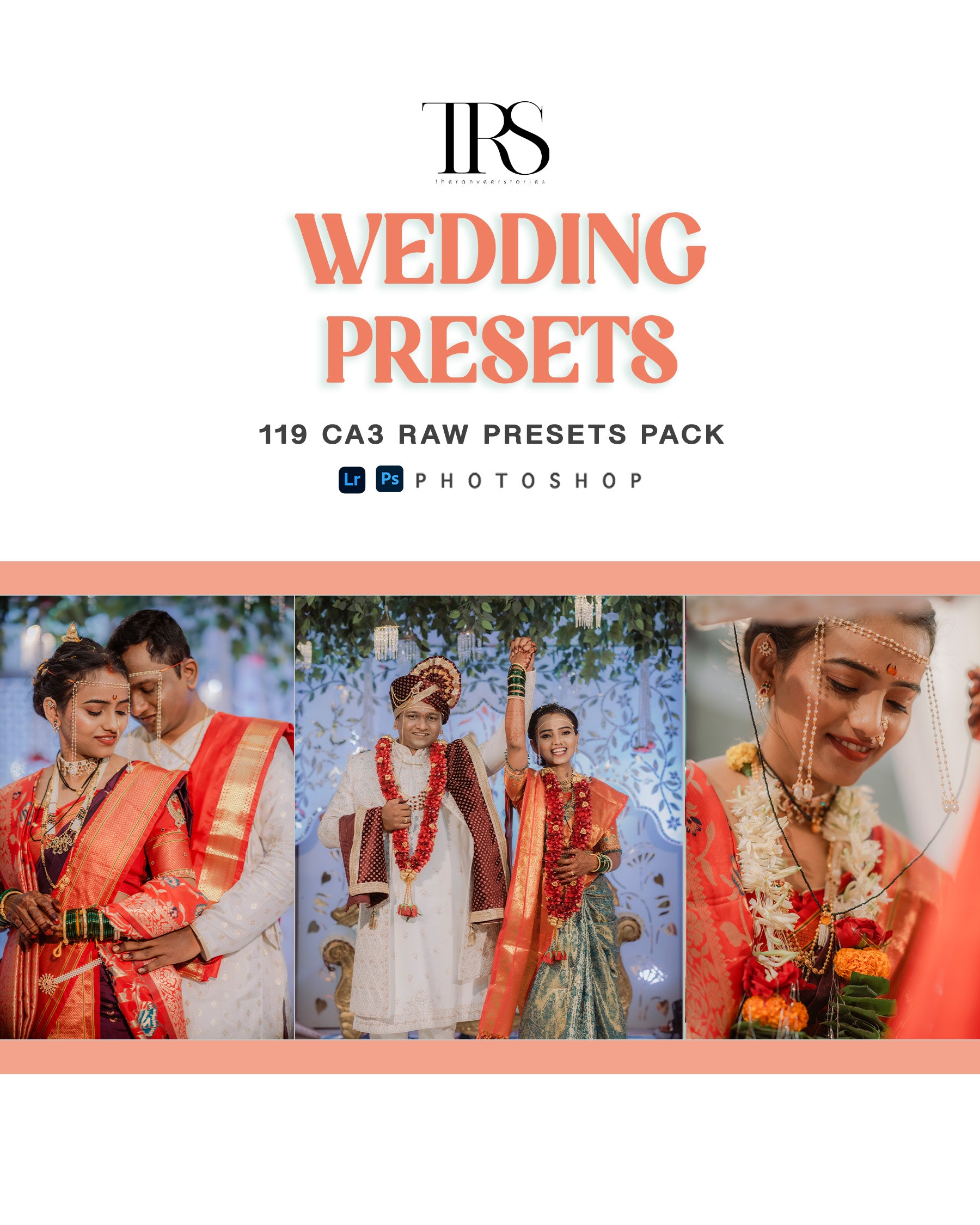 119 Wedding Lightroom Presets – CA3 RAW Wedding Preset Pack