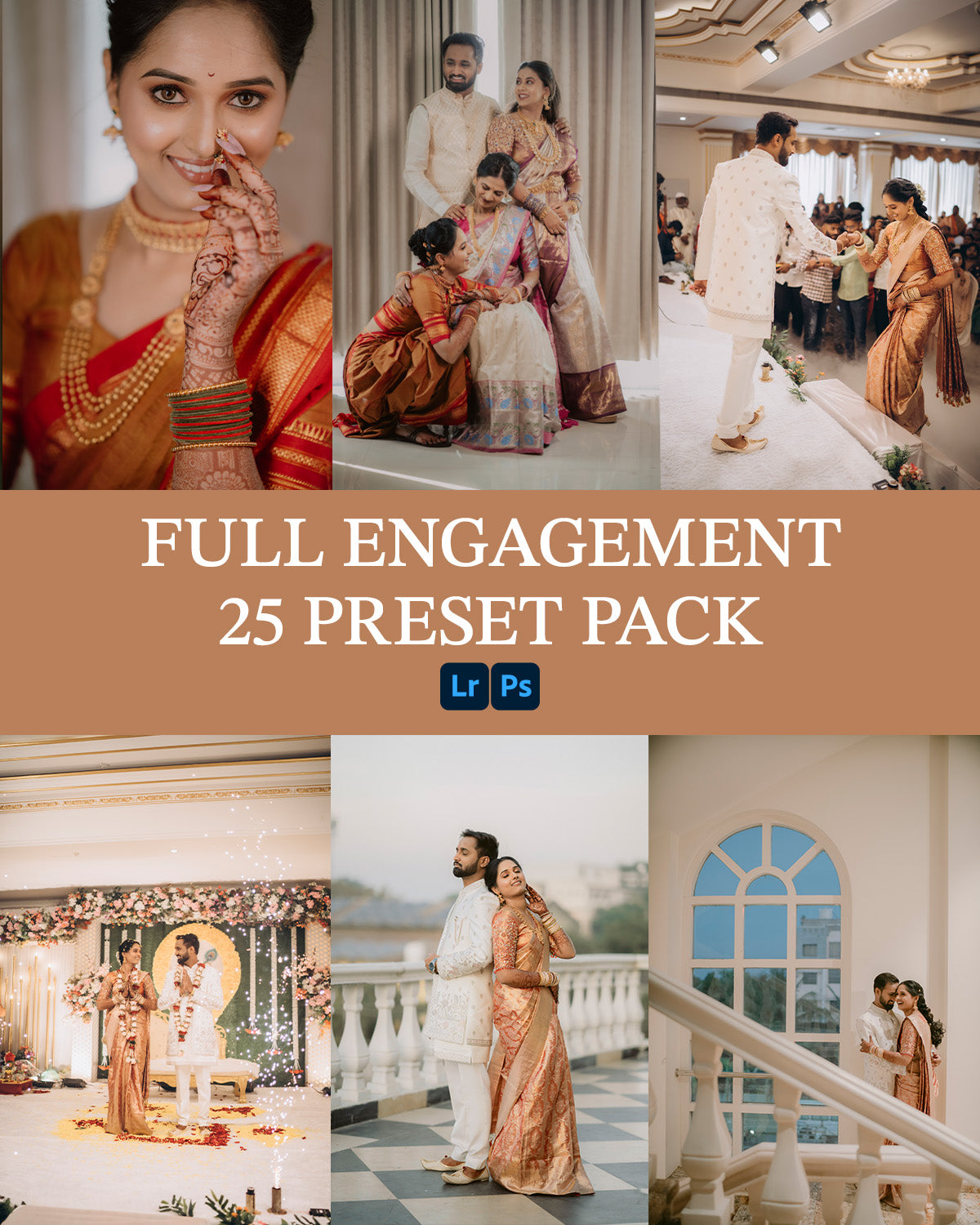 25 Engagement Lightroom Presets – Wedding & Engagement Photography Preset Pack