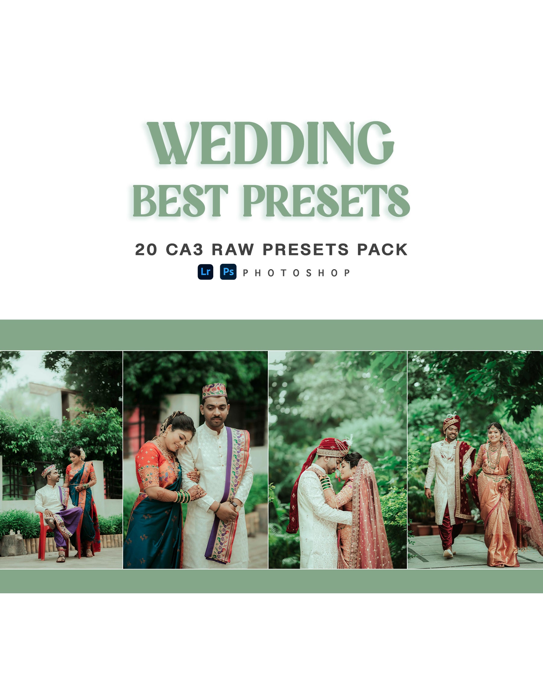 20 CA3 RAW Wedding Presets for Lightroom & Photoshop | Wedding Best Presets