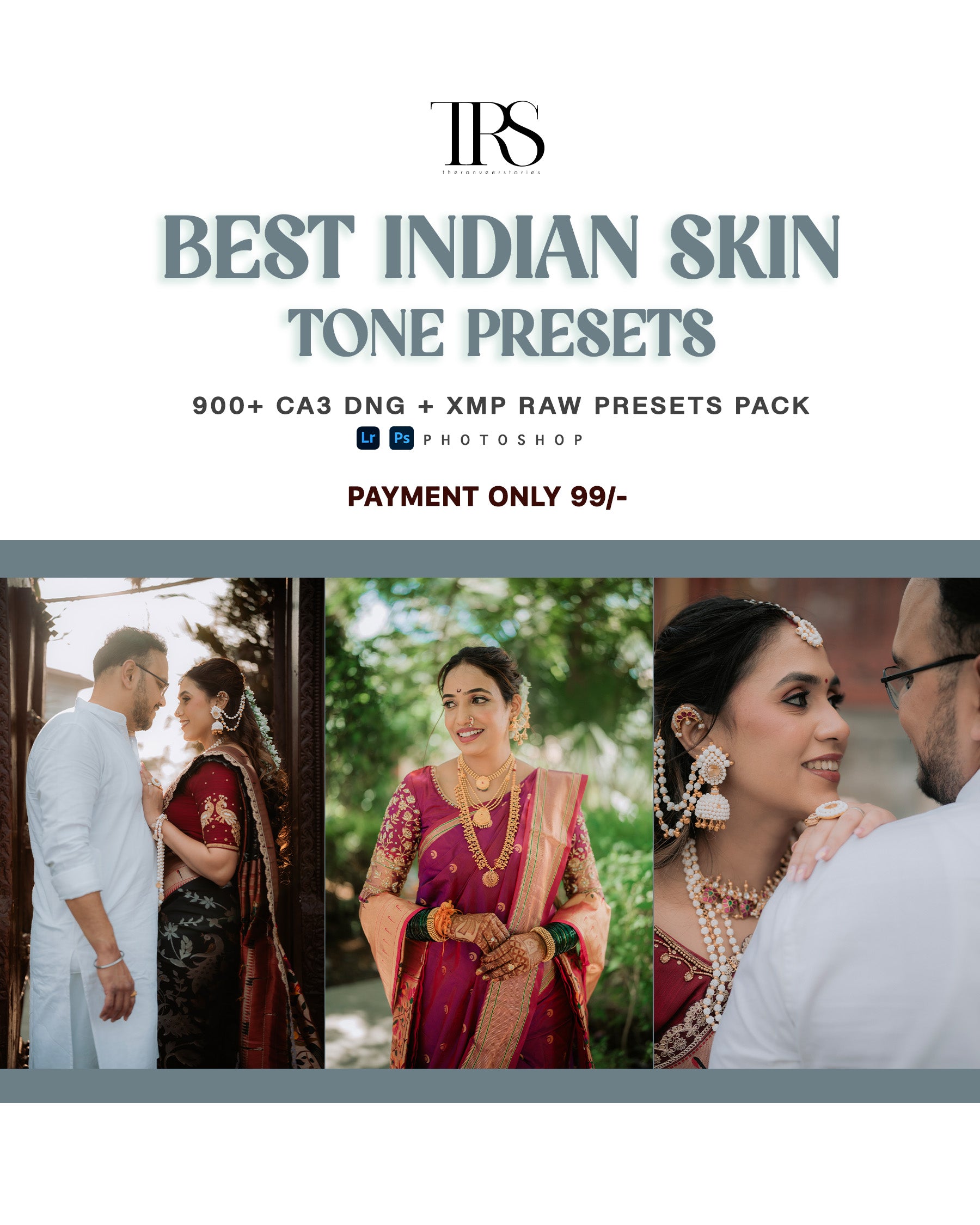 Best Indian Skin Tone Presets Pack – 900+ DNG & XMP Lightroom Presets
