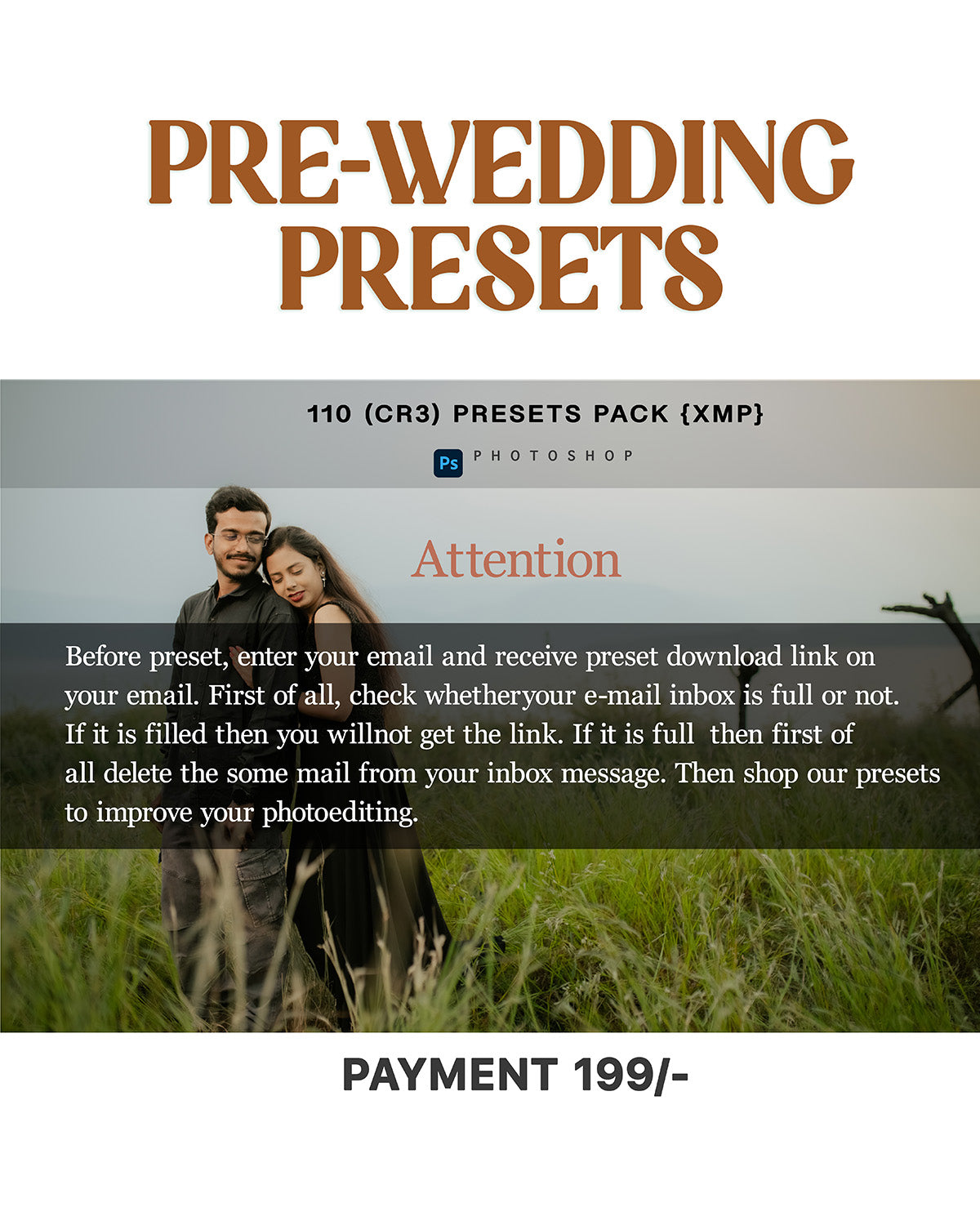 110 PRE-WED PRESETS PACK